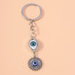 1Pc Bohemia Evil Eye Hamsa Hand Keychain for Women Men Blue Eye Sun Feather Key Ring Bag Pendant Car Key Holder Rings Wholesale