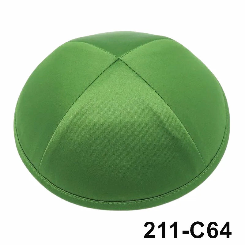 GIU 19cm Satin Jewish Hats Caps Skullies Beanies Kippot Yarmulke Kippah Dome Kipa For Wedding And Events