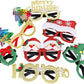 Christmas Glasses Holiday Party Frames Christmas Decoration Accessories Costume Eyeglasses for Christmas Parties Holiday Favors