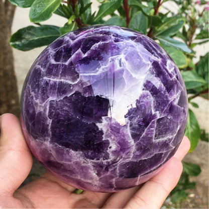 4-7cm Natural Big Crystal Ball Polished Massage Sphere Ball Reiki Healing Home Decoration Sphere Pink Crystal Stones Crafts