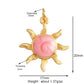 Trendy Shining Moon Star Sun Tellurion Celestial Compass Charm Pendant Gold Colour, Jewelry Necklace Bracelet Making Supply S39