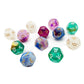 3Pcs Astrology Dice D8 D12 Tarot Dice Polyhedral Pearl Pattern Dice for Divination Astrology Tarot Cards Accessory