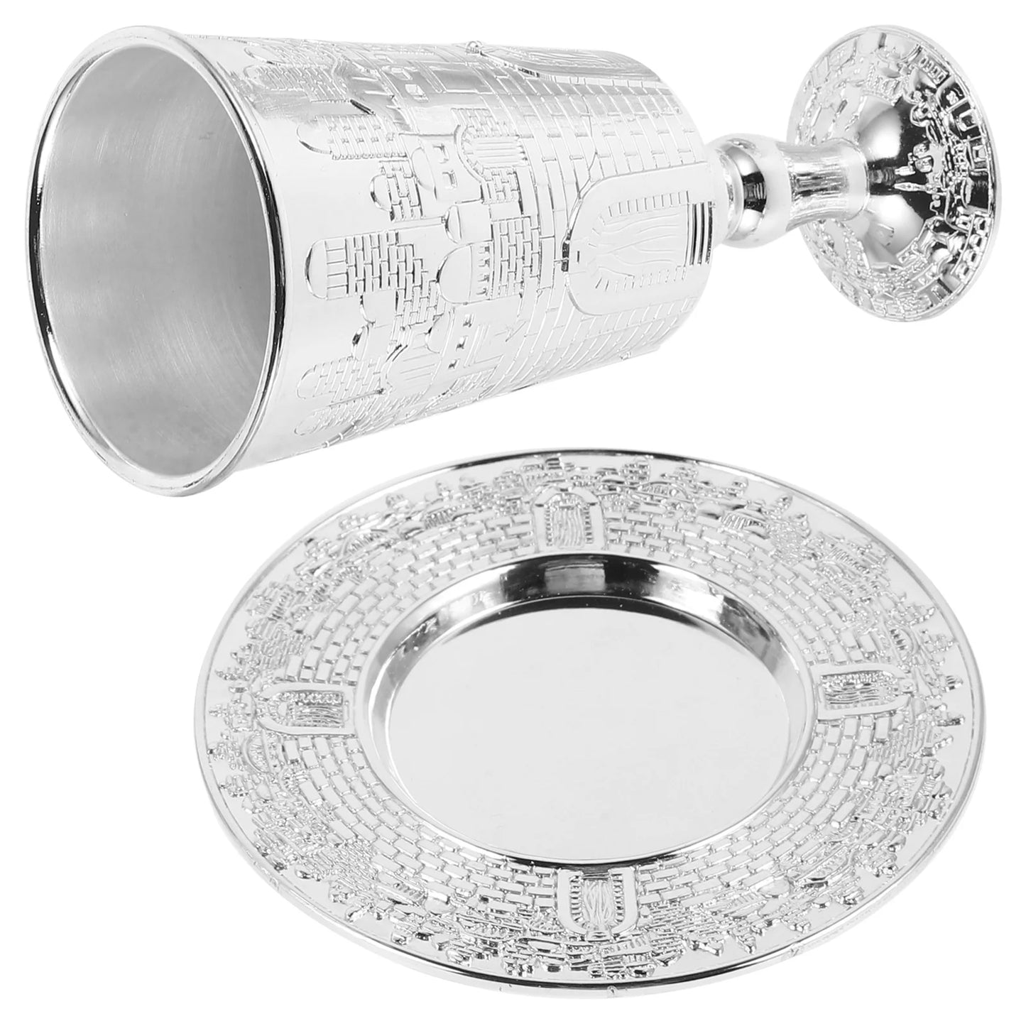 Jewish Holy Grail Havdalah Goblet Cup Silver Kiddushs Shabbos Holiday Shabbat Decorations Passover Crafts