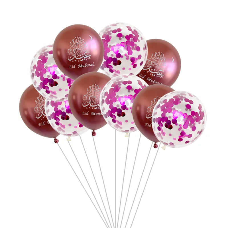 1set Moon Star Balloon Set for Muslim EID Mubarak Festival Home DIY Decoration Ramadan Kareem Kids Birthday Party Ballon Globos