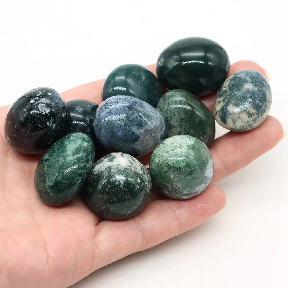 Natural Tumbled Stones Bulk Polished Moonstone Rocks Gemstones Assorted Healing Crystals for Home Garden Tank Aquarium Decor