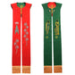 Priest Stole Clergy Costume Soutane Reversible Double Side Embroidery Church Scarf