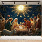 Birth of Jesus Background Party Decoration Supplies Merry Christmas Baby Shower Supplies Banner Backdrop Decor Photo Shoot Props