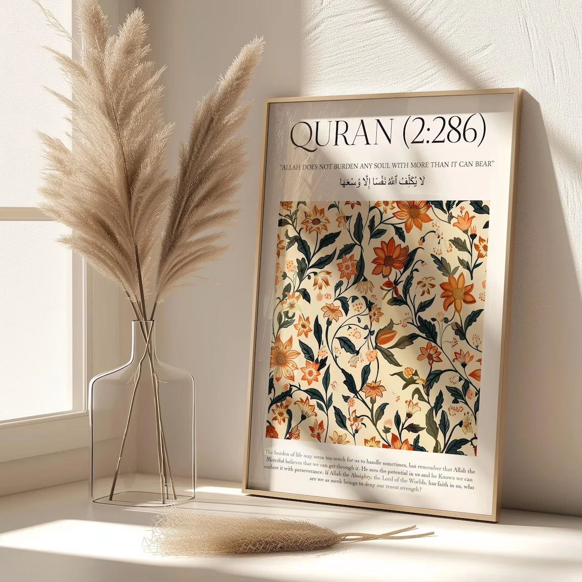 MIslamic Quran Verses, Flower Market Map Wall Art Prints Canvas Painting Poster Picture For Living Room Bedroom Home Decor Gift
