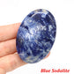 Natural Crystal Amethyst Palm Stone Reiki Healing Oval Pocket Palm Worry Stone Yoga Meditation Spiritual Healing Gem Home Decor