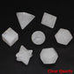 7Pcs Platonic Solid Sacred Stones Geometry Set Natural Crystals Reiki Healing Chakra Gemstones Lucky Home Decoration Gifts
