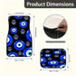 4pcs Car Floor Mats with Evil Eye Graphics - High Quality 3D Printing, Perfect for All Seasons, Great Gift for Men And Women
