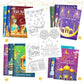 16PCS/1Pack Ramadan Mubarak Coloring Book Islamic Doodle Activity For Kids DIY Educational Gift Eid Sketchbook Coloring Book