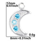 100% Stainless Steel Moon Pendants For Jewelry Making Supplies Various Luna Animal Wings Sun Star Eye Charms In Bulk Accessories