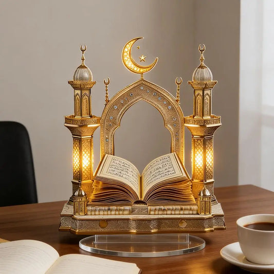 Multifunctional Exotic Architectural Ornament Exquisite Creative Desktop Accessories  Flat Home Moon Castle Acrylic Decoration