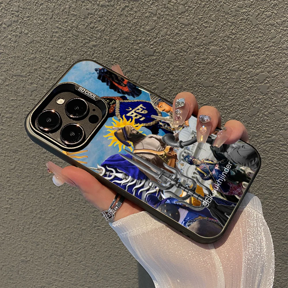 Nihang Singh Sikh Warrior Phone Case For iPhone 16 15 14 13 12 11 Pro Max X XR XSMAX 8 7 Plus Matte Shockproof Back Cover