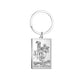 Dawapara Tarot Cards Keychains Stainless Steel Vintage Amulet Good Luck The Major Arcana Keyring Wiccan Jewelry