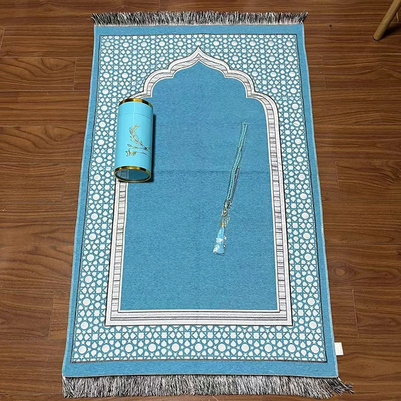 Prayer Mat Set Prayer Rug Islamic Muslim Travel Worship Blanket Outdoor Portable Muslim Pray Mat Ramadan Gifts