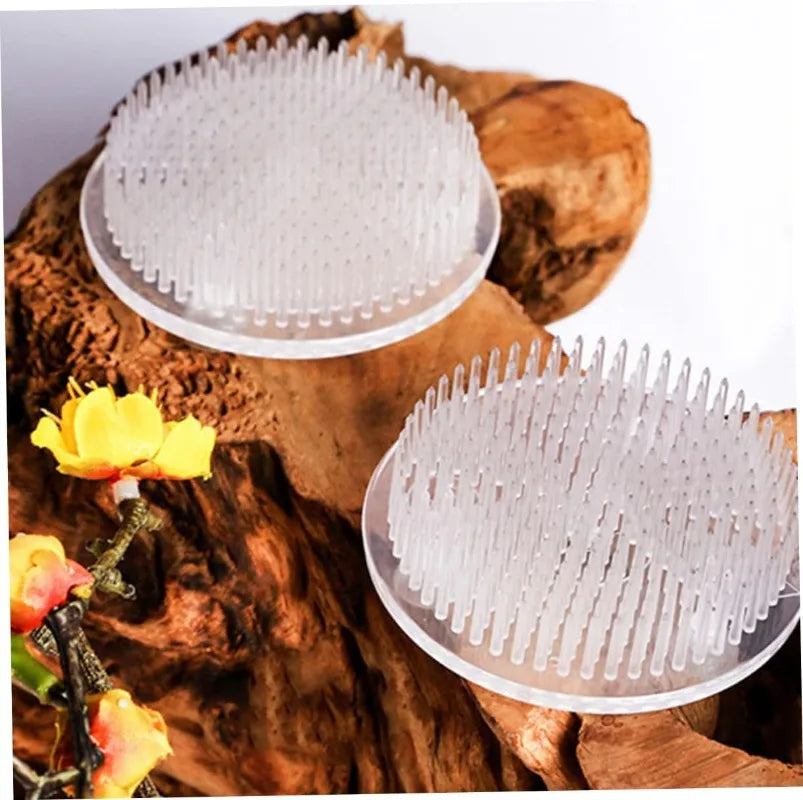 Round Ikebana Stem Holder Clear Flower Suction Cup Holder Flower Arranging Fixed Base Pot Vase Floral Rubber Bracket Home Decor