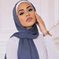 Premium Modal Cotton Jersey Hijab Scarf Muslim Long Shawl Women Plain Soft Turban Tie Head Wraps Africa Female Headband 170x60cm