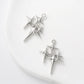 10pcs Silver Color Star Moon Cross Zinc Alloy Pendant For DIY Handmade Necklace Bracelet  Jewelry Making
