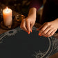 VIKAMA Black Gold Sun Moon Space Minimalist Tarot Card Altar Cloth Ritual Tablecloth Witchcraft Divination Mat Decoration