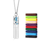 Twelve Constellations Aromatherapy Essential Oil Pendant Lockets Perfume Storage Diffuser Necklace 316L Stainless Steel Jewelry