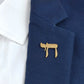 Yahweh Hebrew Alphabet Brooch for Women Men Stainless Steel God Jewish Christian Lapel Badge Pin Jewelry