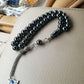 100% Natural 33 hematite Fatima/Hamsa jewelry Muslim rosary prayer beads Tasbih tesbih Allah Masbaha Misbaha sibha subha