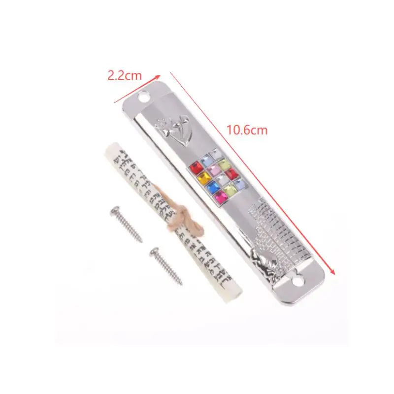 Door Metal Mezuzah Blessing Home Decoration Gift Hanukkah Decor Retro Religious Jerusalem Mezuza Case