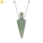 Crystal Perfume Necklace Natural Stone Cone Pendant Healing Clear Quartz Pendants Essentials Oil Diffuser Vial Necklaces H119
