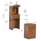 X Household Solid Wood Middle Hall Cabinet Living Room Clothes Closet Buddha Cabinet Altar Buddha Shrine Altar Cabinet