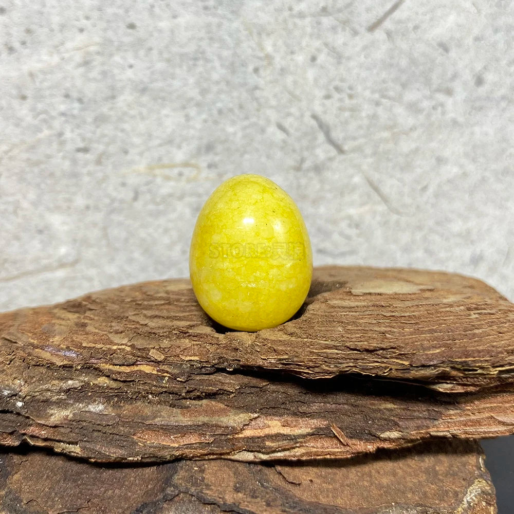 EG1-7 Mini Natural Stone Egg, Small Polished Egg Shaped Stone for Meditation Stress Relief Fidget Palm Desk Decor Gift