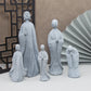 Buddha Stone Statue Little Buddhist Monks Tibetan Buddhism Figurines Zen Garden Ornament Meditation Home Aquarium Decoration