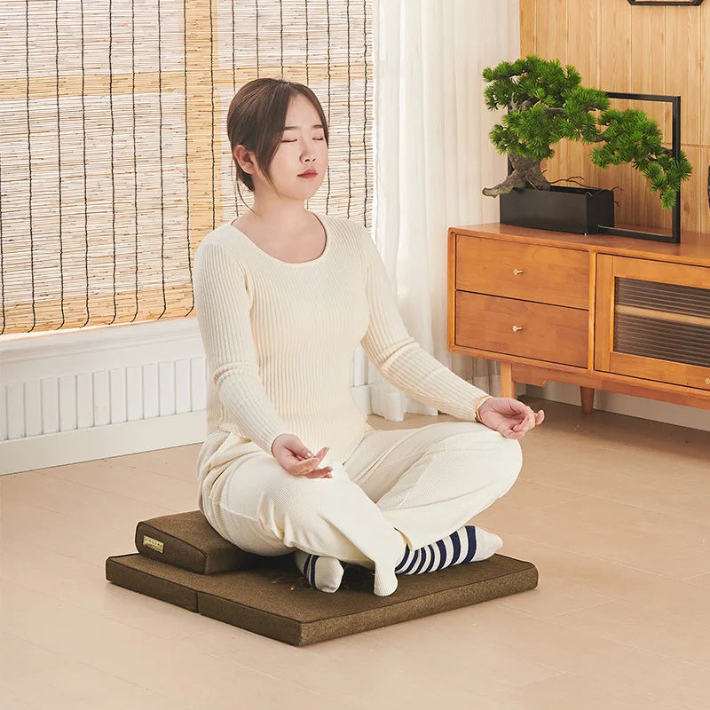 Futon Pray Cushion Static Meditation Pad Home Folding Thickening Fabric Coconut
