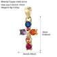 Goth Cross Chrams for Jewelry Making Supplies Golden Angel Charm Stainless Steel Long Chain Dijes Diy Necklace Earring Bracelet