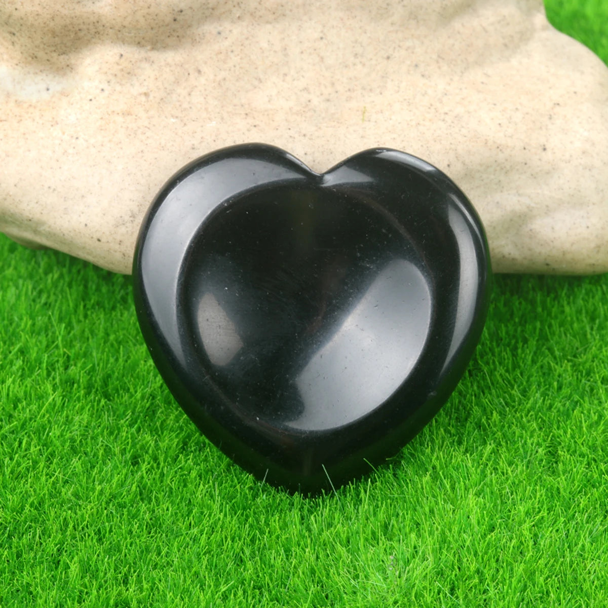 40mm Heart Crystal Worry Stone Palm Energy Therapy Reiki Healing Massage Quartz Meditation Pocket Gemstone Spiritual Thumb Flake