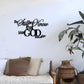 Elegant Minimalist Christian Wall Art -"Be Still and Know That I Am God" Bible Verse Metal Sign, Rustic Farmhouse Decor for Home