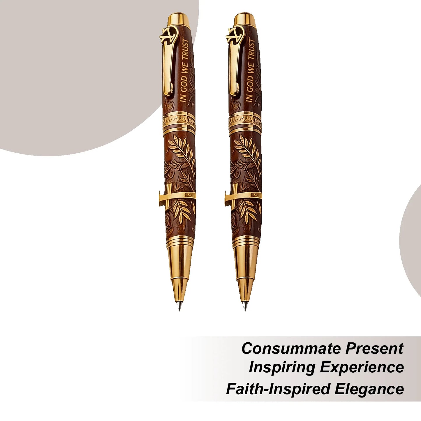 God Bless Bible Commemorative Pen Christian Gift Pen Engraved Scriptures Cross Design Inspirational Writing Supplies