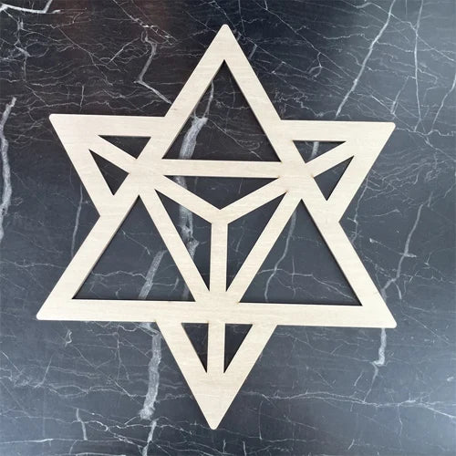 Wooden Flower Of Life Natural Symbol Sacred Geometry Ornaments Home Decoration Chakra Carved Coaster Wood Sign Wall Kitchen DIY