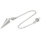 Silver Color Copper Metal Pendulum for Dowsing Divination Energy Reiki Healing Pointed Meditation Witch Spiritual Pendulos X092
