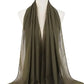 New Fashion Women Solid Chiffon Headscarf Ready To Wear Instant Hijab Scarf Muslim Shawl Islamic Hijabs Arab Wrap Head Scarves
