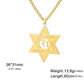 Jeshayuan Hebrew Chai Jewish Menorah Hanukkah Necklace for Women Star of David Stainless Steel Necklaces Amulet Jewelry Gift