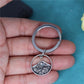Nedar Stainless Steel Fashion Fujiyama Mountain Hill Peak Pendant Key Chain Range Hiker Climbing Keyring Jewelry Gifts Keychain