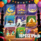 16PCS1Pack Ramadan Coloring Book Set For Kids Eid Mubarak Activity Islamic Doodle Sketchbook Educational DIY Children Gift