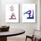 Spirituality Yoga Tree Khanda Sikh Symbol Couple Meditation  Art Poster Canvas Painting Wall Prints Picture Yoga Room Home Decor