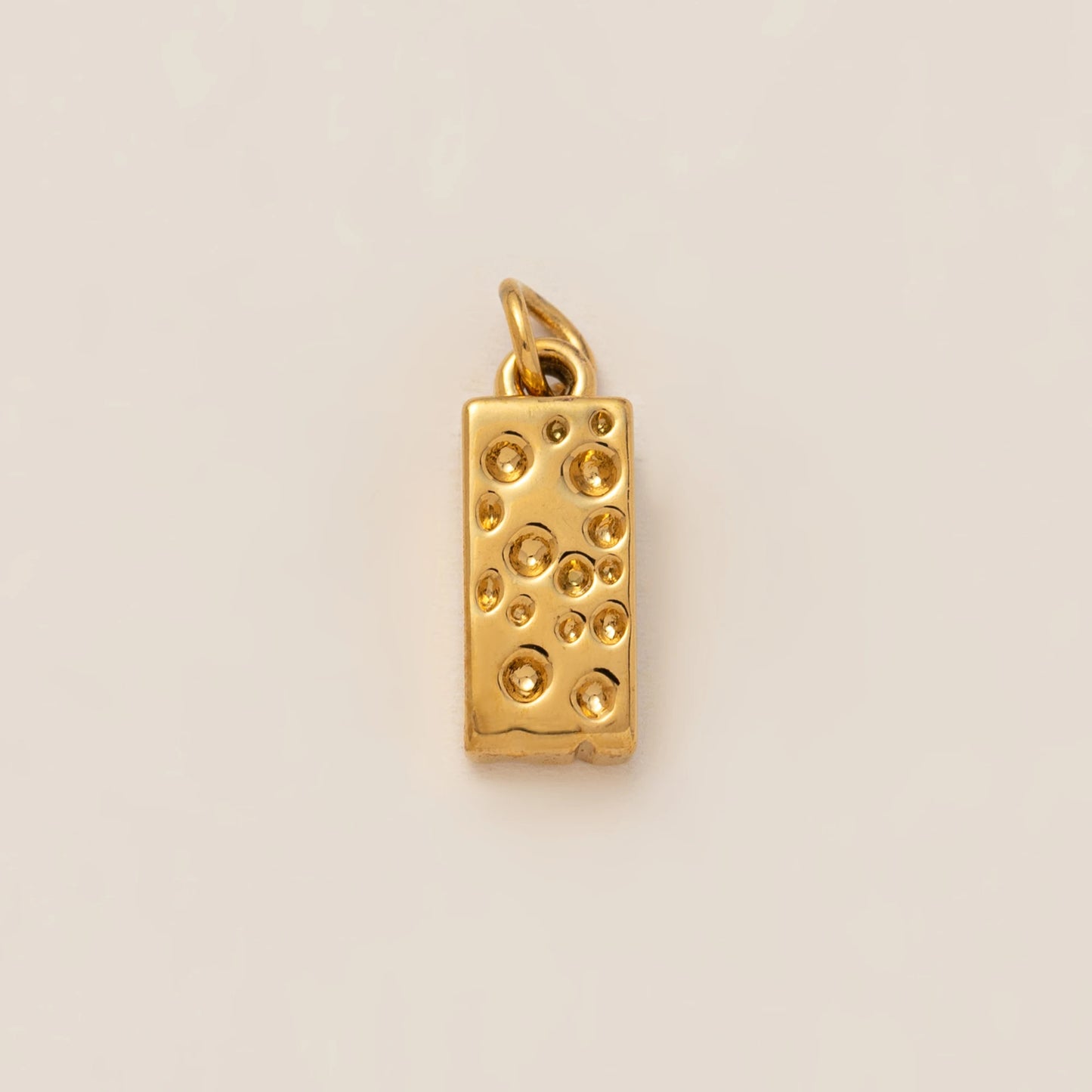 1PC minimalist gourmet style pendant, stainless steel plated with 18K gold, DIY preferred jewelry accessory