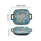 1 piece of 9-inch Bohemian style salad plate with double ear ceramic pasta dish, can be used for oven, microwave