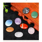 JH18-1 5/10Pcs Natural Crystal Palm Stone, 2cm Oval Shaped Raw Gemstone for Handheld Worry Stone Reiki Healing Massage Decor