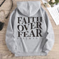 Faith over fear Christian Hoodie Christian hoodie Jesus hoodie Fashion hoodie Bible Verse Men and women can be aesthetic 2024