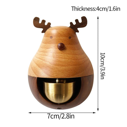 Wooden Door Bell Japanese Wind Chime Door Chime Room Decor Home Front Doorbell Landscape Bell Shopkeeper Remind Bell 풍경